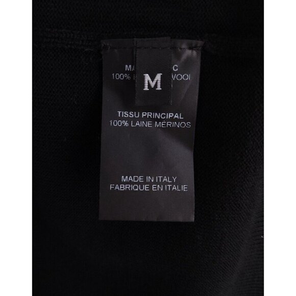 Vetements Logo Crewneck Knit Size M Mens Black Long Sleeve Sweater NWT - Picture 10 of 13